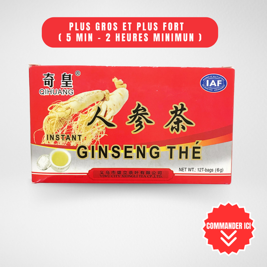 Ginseng Tea : Pack de 12 thé de faiblesse sexuelle